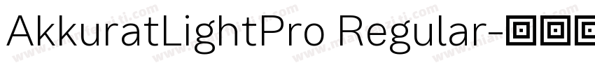AkkuratLightPro Regular字体转换
